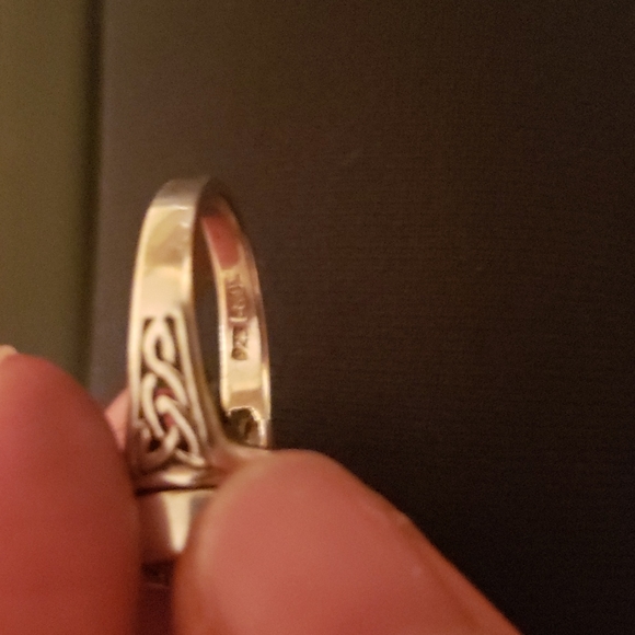 EUC Silver, Celtic Poison Ring - Picture 4 of 5